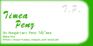 timea penz business card